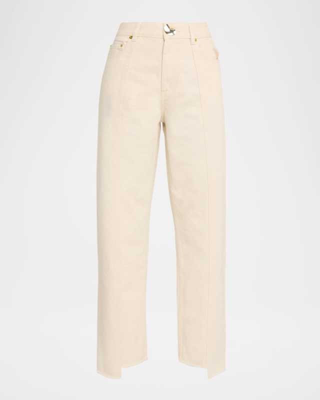 Sol Asymmetric Straight-Leg Jeans